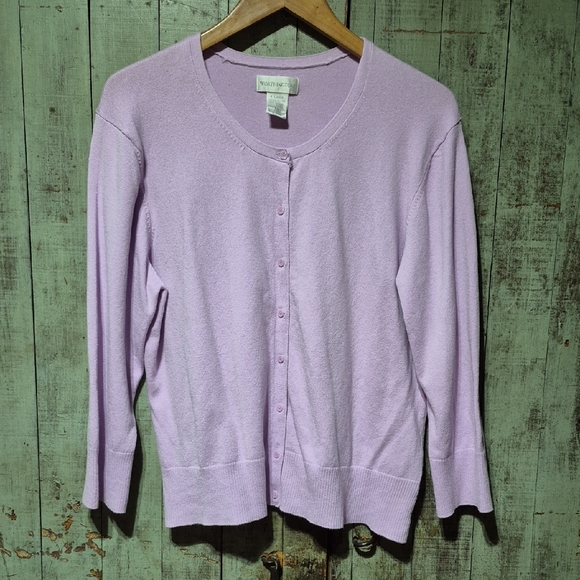 Worthington Light Purple Women's Cardigan Sweater - Picture 1 of 6